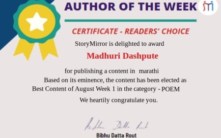 STORYMIRROR AUTHOR OF THE WEEK - READER'S CHOICE